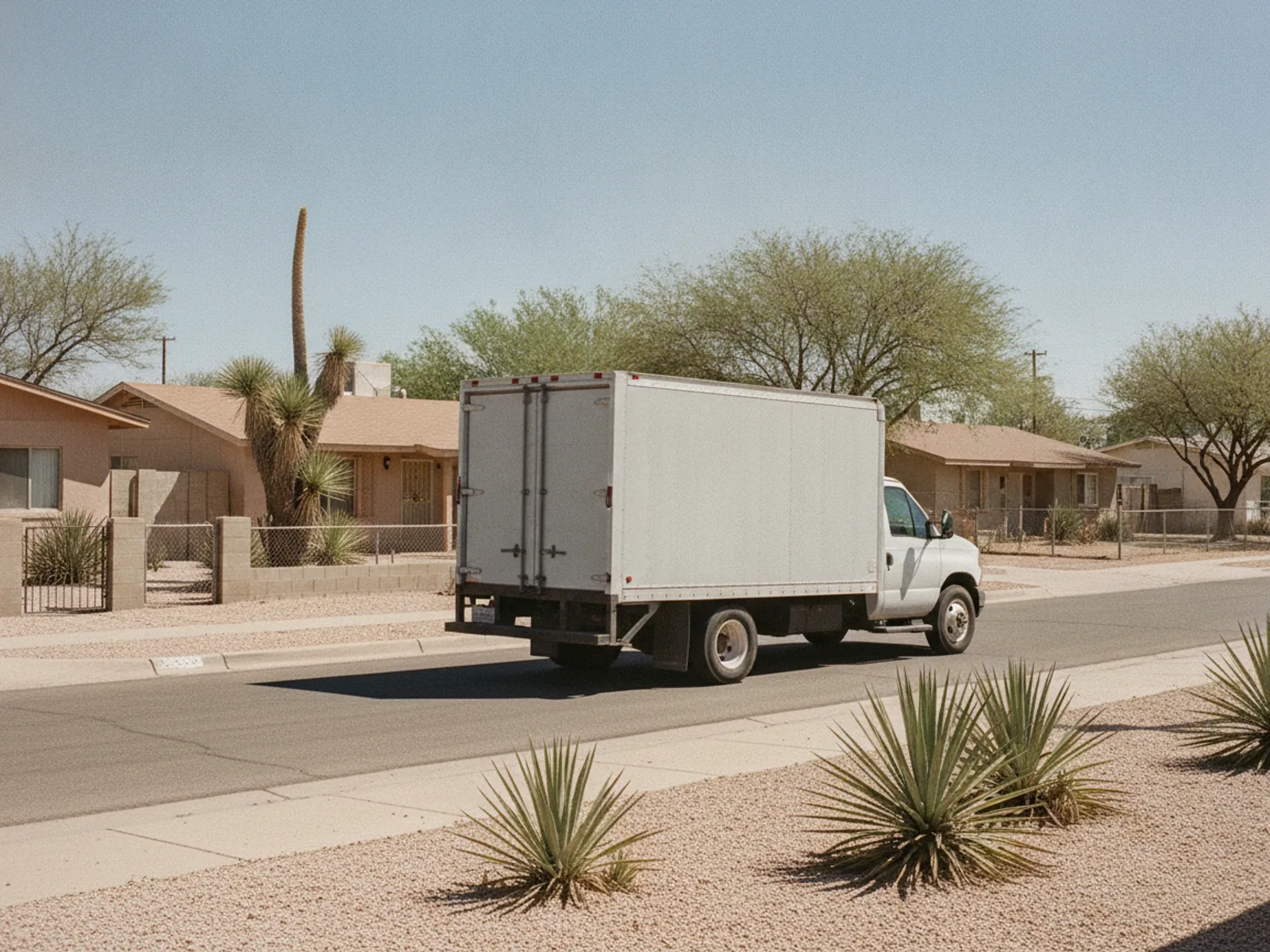 Socorro Trash Removal truck on a residential pickup route