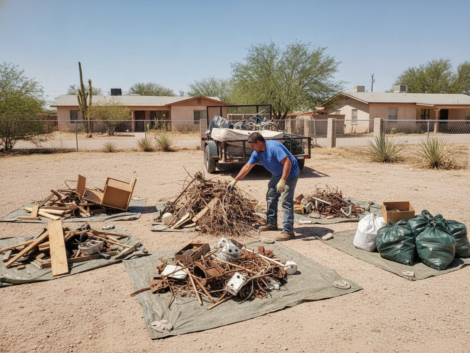 Sorting and responsible disposal for an El Paso County job